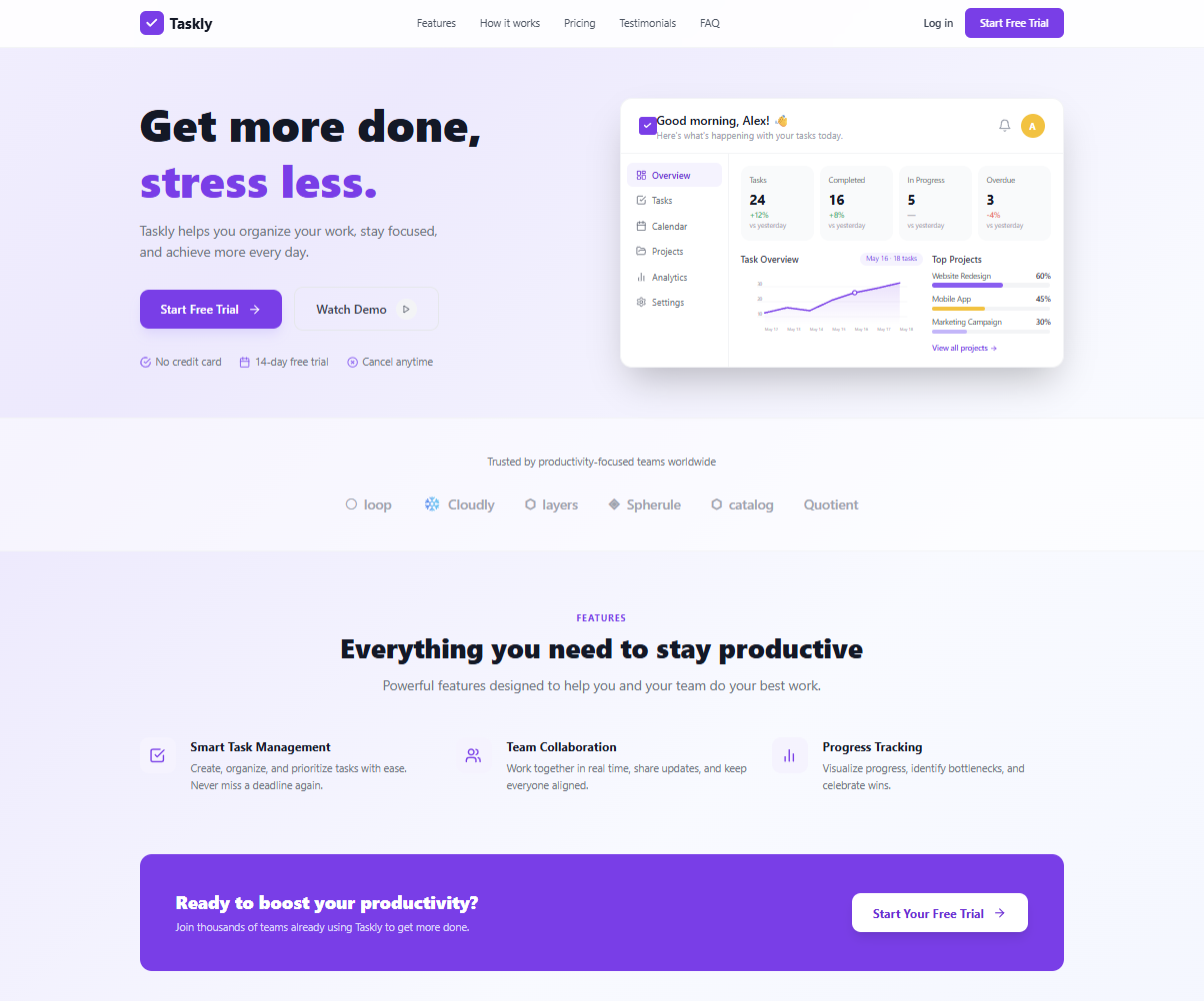Landing page